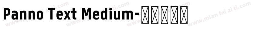 Panno Text Medium字体转换